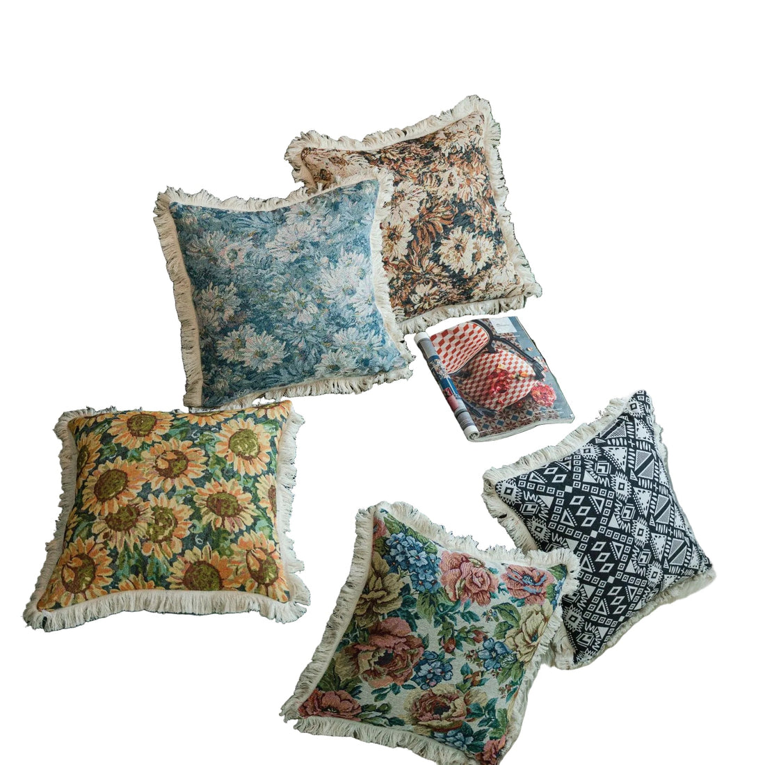 How a Jacquard Floral Throw Pillow Cover with Tassel Detail Can Transform Your Living Space