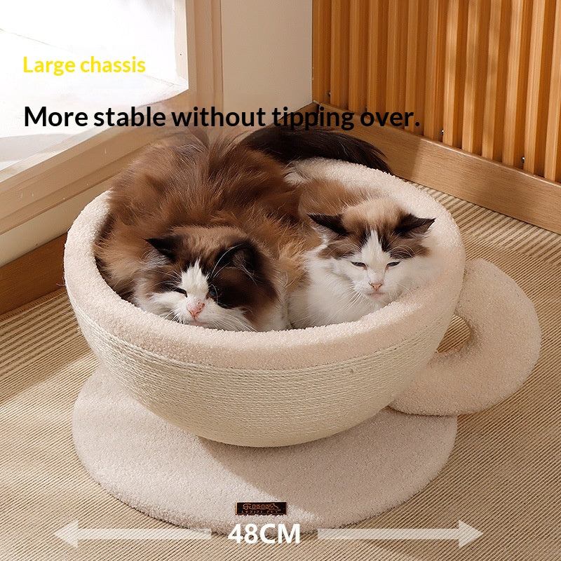 Sisal Rope Cat Scratcher Bed: The 2-in-1 Pet Accessory Your Cat Actually Needs