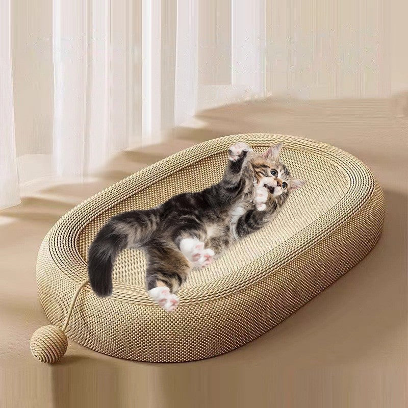 Why Your Cat Needs an Oval Sisal Scratcher Bed (Not Just a Toy)