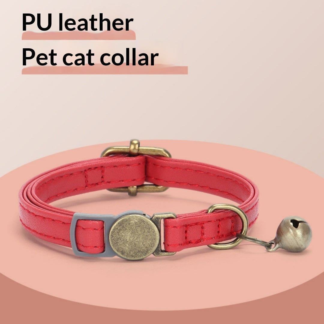 Retro Leather Cat Collar: Vintage Style That Actually Holds Up