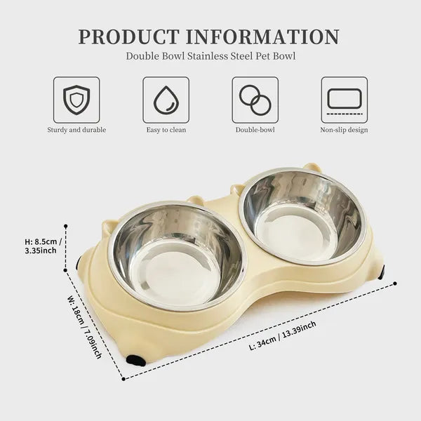 Why a Double Stainless Steel Pet Bowl Makes Mealtime Easier