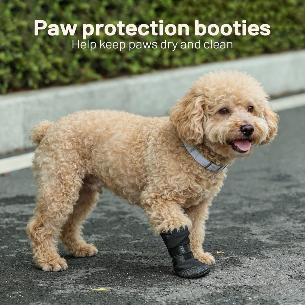 Breathable dog recovery boot shown from the sole, highlighting the non-slip grip pattern for injured paw protection