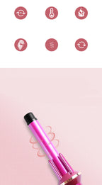 Ceramic tourmaline hair curler wand with barrel detail, professional curling iron for smooth styled waves
