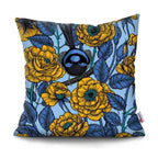 Tropical parrot and plant print throw pillow cover in vibrant colors, 45x45cm decorative cushion cover for sofa or bed