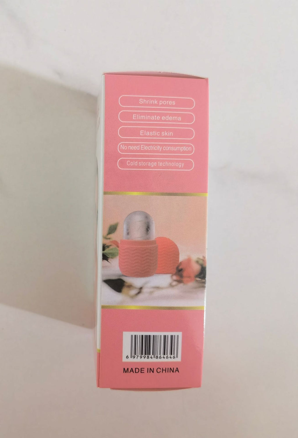 Reusable facial ice roller mold tray for face massage and skincare routine