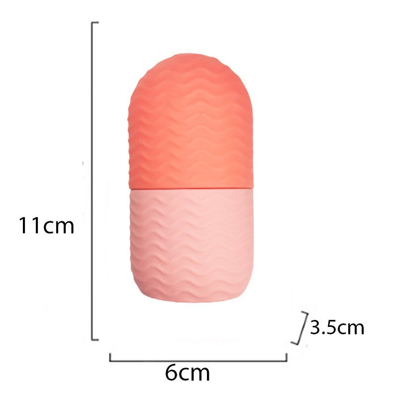 Reusable facial ice roller mold tray for face massage and skincare routine