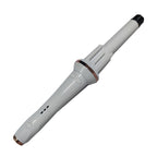 Ceramic tourmaline hair curler wand with barrel detail, professional curling iron for smooth styled waves
