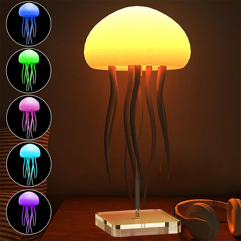 Jellyfish Mood Lamp LED Night Light with 17 RGB Colors