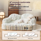 Cozy Dog Sofa Bed with plush cushioned seat and raised backrest, ideal for small to medium dogs