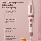 3-in-1 hair curler and straightener shown with dual curling barrels and sleek handle design