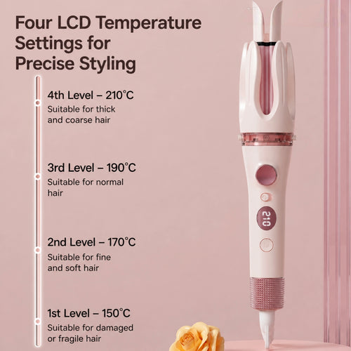 3-in-1 hair curler and straightener shown with dual curling barrels and sleek handle design