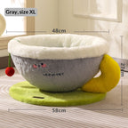 Round sisal rope cat scratcher bed with cozy nest bowl, natural tan woven texture, 2-in-1 scratching and sleeping design