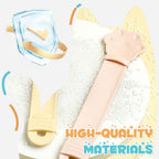 Cat treat squeeze spoon lickable feeder dispenser shown in close-up detail, ideal for hand-feeding cats soft treats