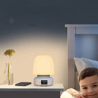 Bedside Night Light with Bluetooth Speaker & Touch Dimmer