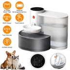 3L cordless rechargeable smart pet water fountain for cats and dogs with automatic filtration