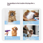 Gray zippered pet drying bag with blow dry vent opening, designed for cats and dogs during grooming sessions