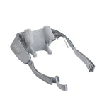 Neck massager with heat and kneading shown from the side, highlighting the curved ergonomic design and infrared nodes