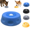 Light blue dog slow feeder lick bowl with a rolling ball insert to slow eating and support healthy digestion