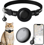 Orange tabby cat wearing a lightweight GPS tracking collar compatible with Apple Find My and Android devices