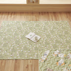 Folded pure cotton pet mat showing textured non-slip base, suitable for cats, dogs, and rabbits